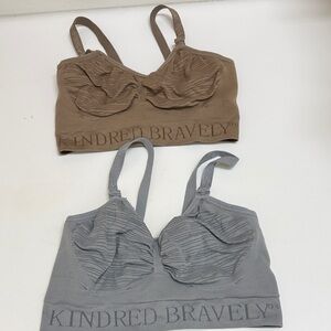 Kindred Bravely Nursing Bra in Brown and Gray Duo